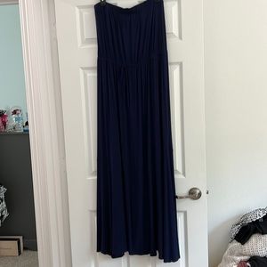 Venus strapless maxi dress
